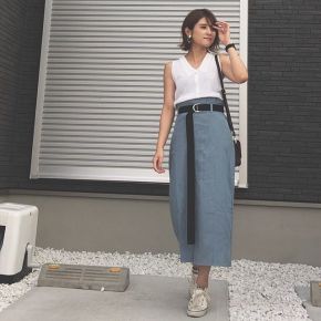 ホワイト ノースリーブ サマーニットのコーディネート一覧 Cbk カブキ
