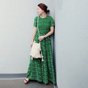 花柄 ワンピース グリーン マキシのコーディネート一覧 Cbk カブキ 花柄 ワンピース グリーン マキシのコーディネート一覧 Cbk カブキ