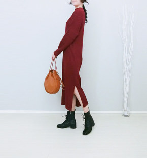 ボルドー ニットのコーディネート一覧 Cbk カブキ