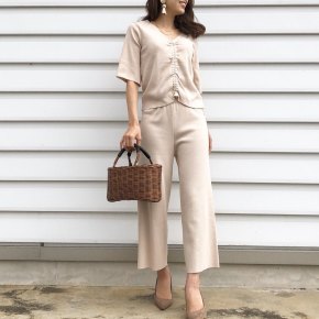 ベージュ クロップドパンツ サブリナパンツ Durasのコーディネート一覧 Cbk カブキ ベージュ クロップドパンツ サブリナパンツ Durasのコーディネート一覧 Cbk カブキ