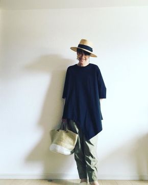 ネイビー ノースリーブ チュニック プリーツのコーディネート一覧 Cbk カブキ