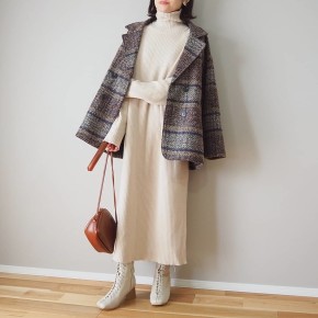 ブラウン 長袖 チェック ショート コートのコーディネート一覧 Cbk カブキ