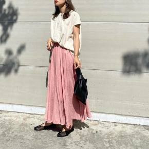 ピンク スカート ロング フレア タックのコーディネート一覧 Cbk カブキ