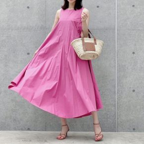 糖度が高め♡ 華やかピンクのワンピース