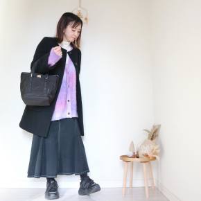 アンゴラニット コートのコーディネート一覧（レディース） | #CBK 