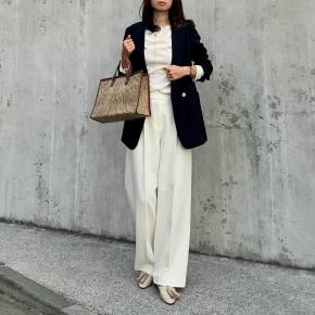 A BIENTOT バッグ 白と黒