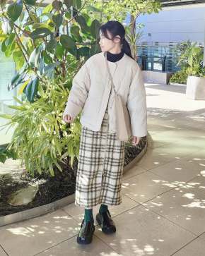 チェック タイトスカート バーバリー ノバチェックの