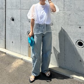 華やか&涼しい&体型カバーの優れモノ「チュールドッキングのトップス」