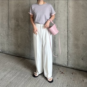 センタープレス ワイドパンツのコーディネート一覧（レディース） | #CBK