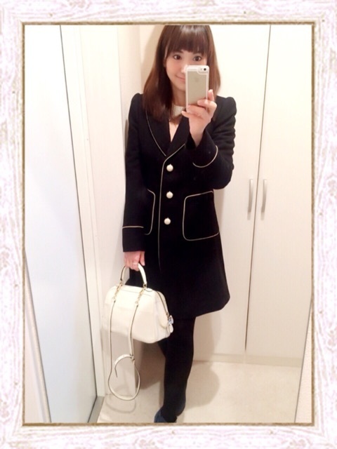 ブラック 無地 チェスターコート RED VALENTINO（レッドヴァレンティノ 