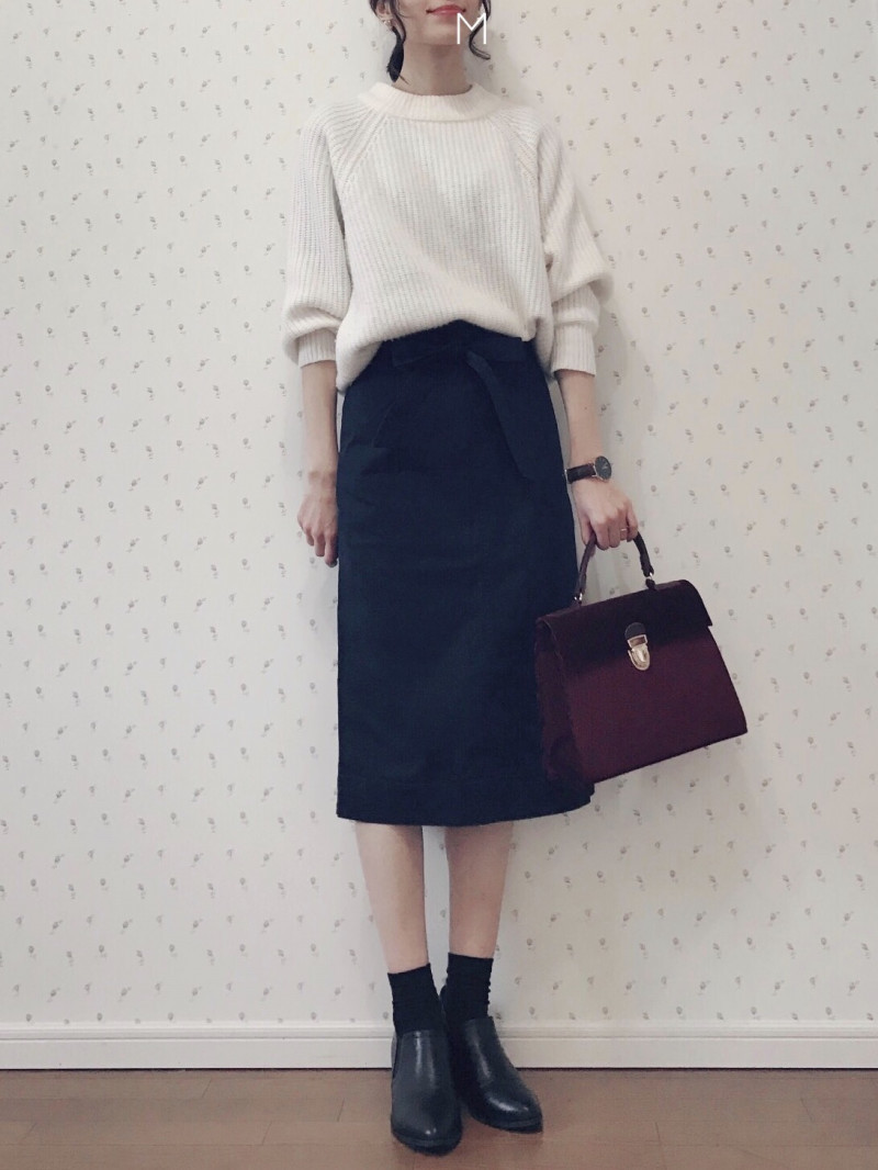 BEIGE, ニット タイトスカート　ネイビー系 CINDY ／ タイトスカート（SKCWCS0710） | BEIGE