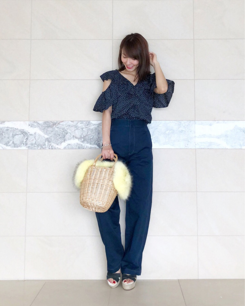 Estella.k オープンバックブラウス トップス｜レディース