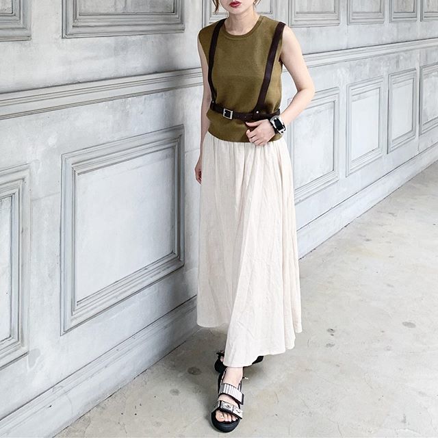 TOGA SS2020 メタリックスカート