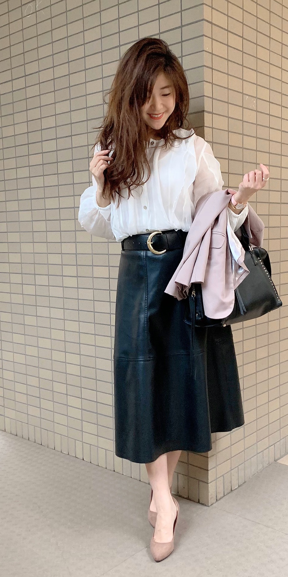 honey mi honey ♡ rose long skirt | hmgrocerant.com