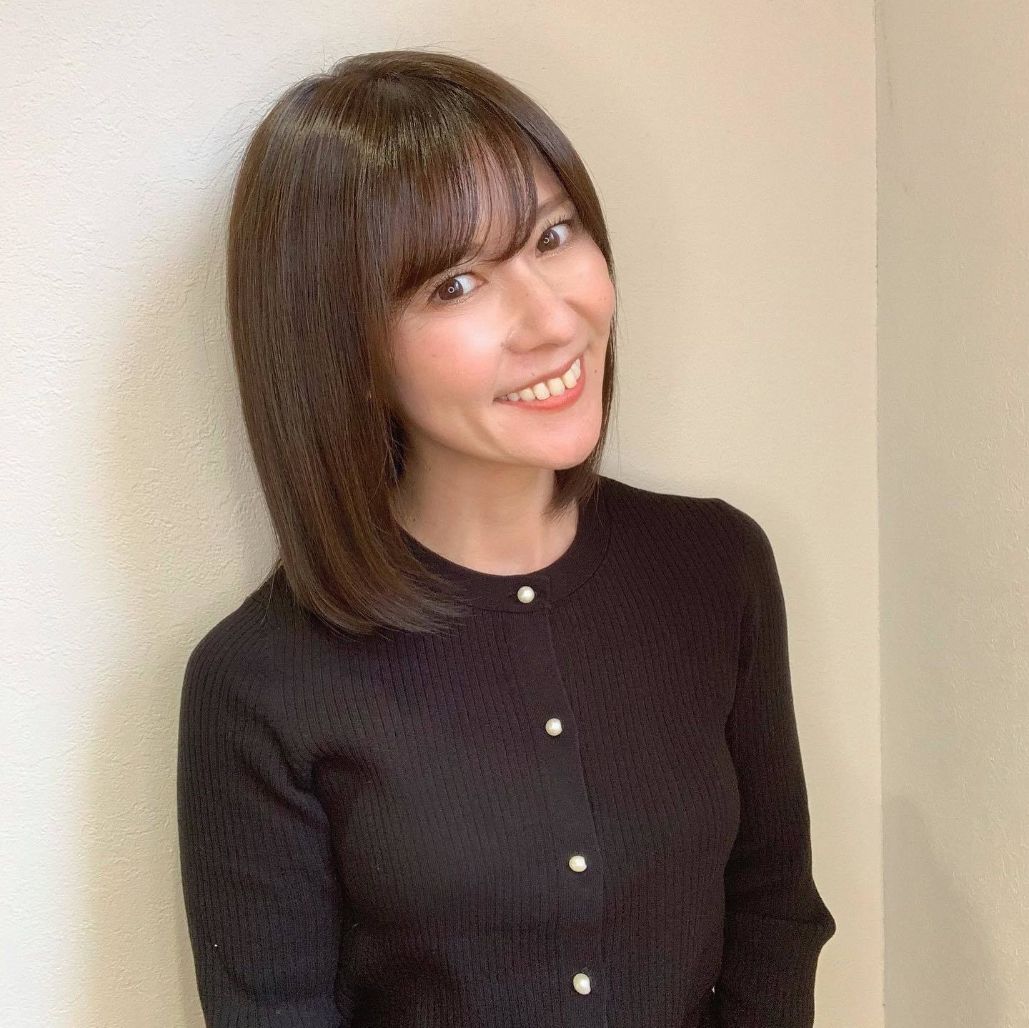 ボブ ダークブラウン ミディアム ぱっつん前髪 ストレートの髪型 ヘアスタイル ヘアアレンジ Maki Tatsuno Cbk カブキ