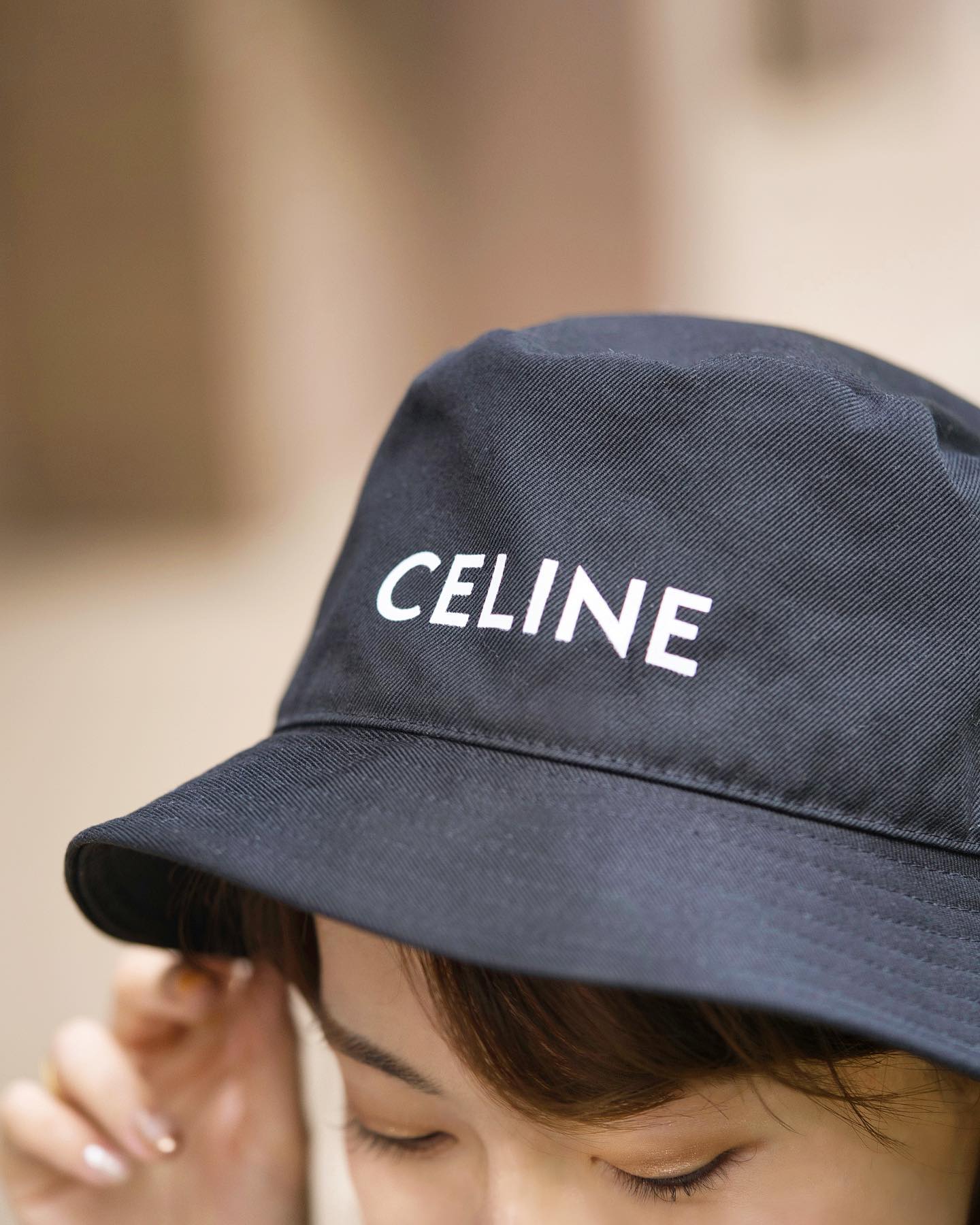 1日まで❣️限定色⭐️celine - セリーヌ*CELINE☆ハット 帽子 ロゴの