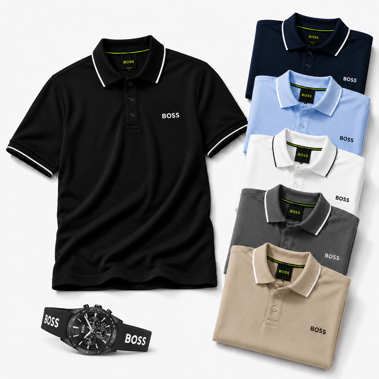 3-Pack Essential Polo Shirts