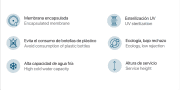 Dispensador de agua purificada de sobremesa OsmoService con esterilización UV 4