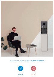 Dispensador de agua purificada de pie OsmoService con triple servicio 3