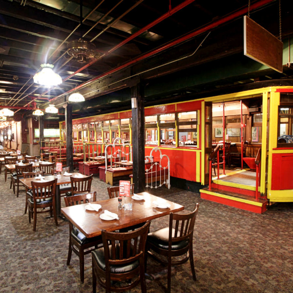 Vintage trolley from old Dallas Spaghetti Warehouse has new home