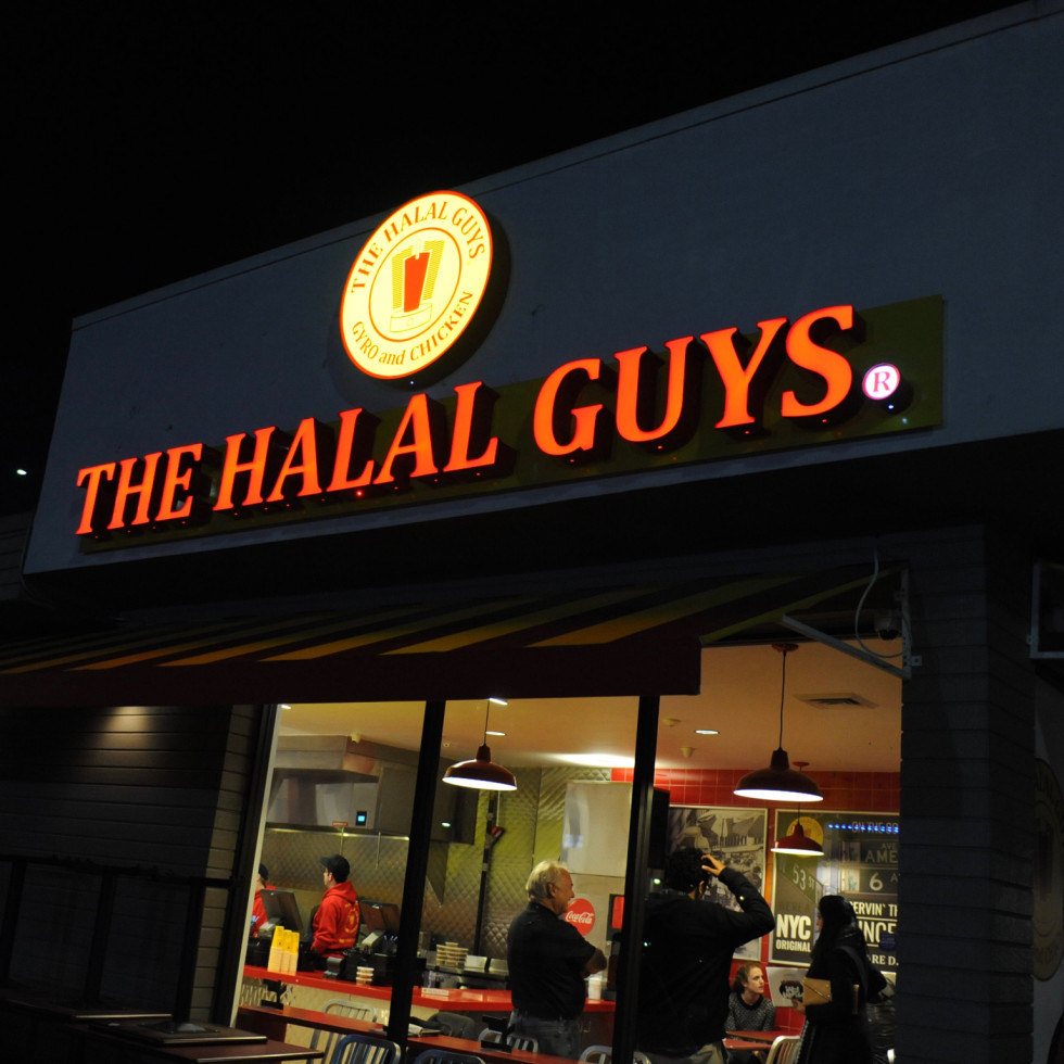First taste At Halal Guys, it really is all about the white sauce
