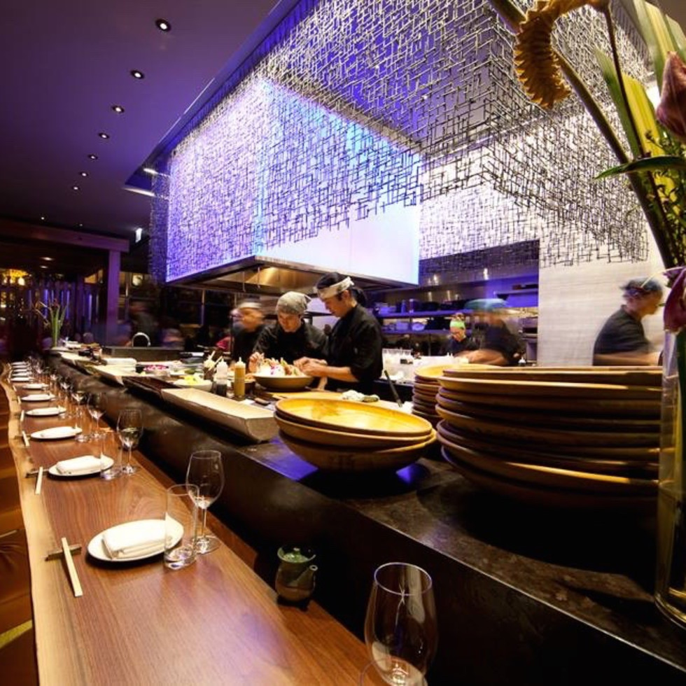 Upscale sushi restaurant offering a wide selection and artistry.