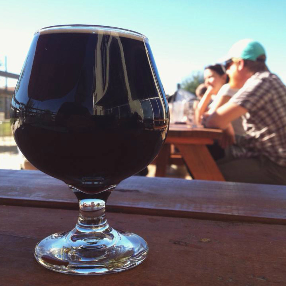 Black Star Co-op brewery pub Austin restaurant beer patio 2015