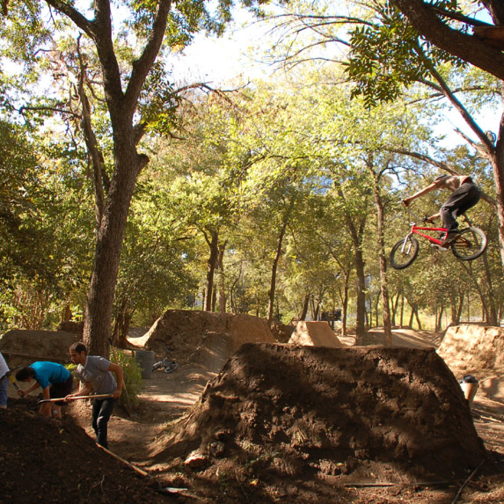 Austin Photo Set: Places_unique_austin_9th_street_dirt_jumps_jump