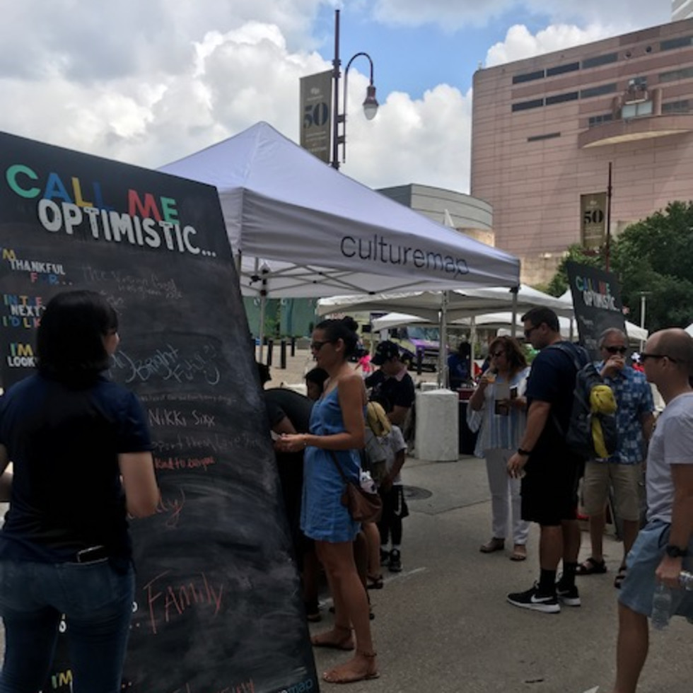 Optimism and arts share the spotlight at annual Houston open house