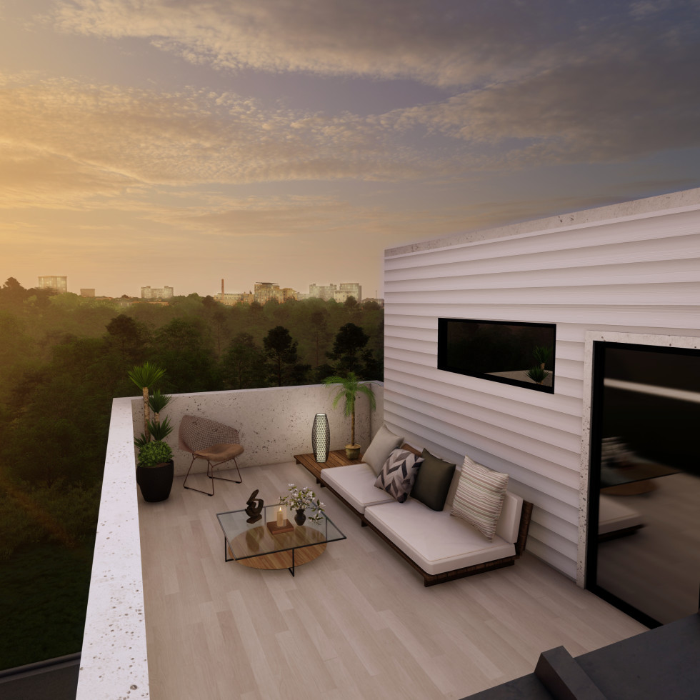 Plentiful outdoor space crowns newly built urban homes