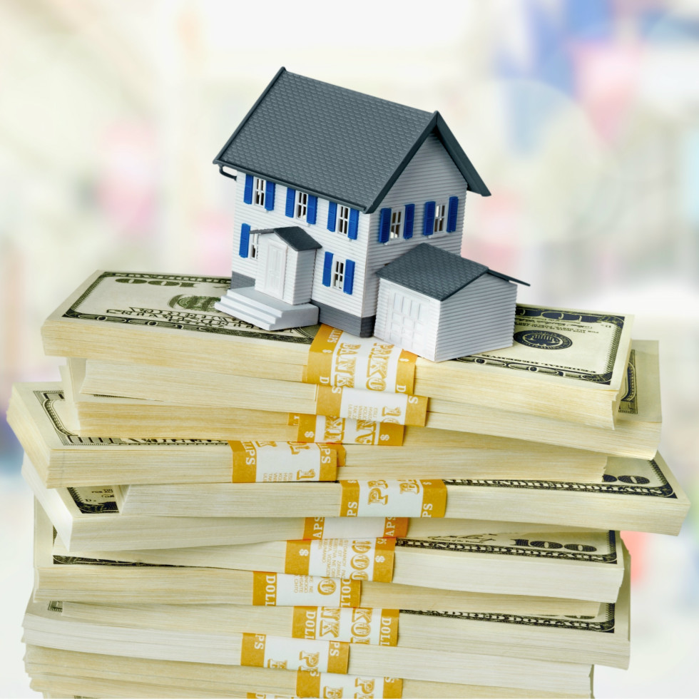 House on top of money