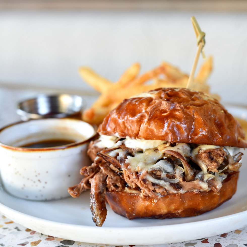Daily Gather brisket French dip