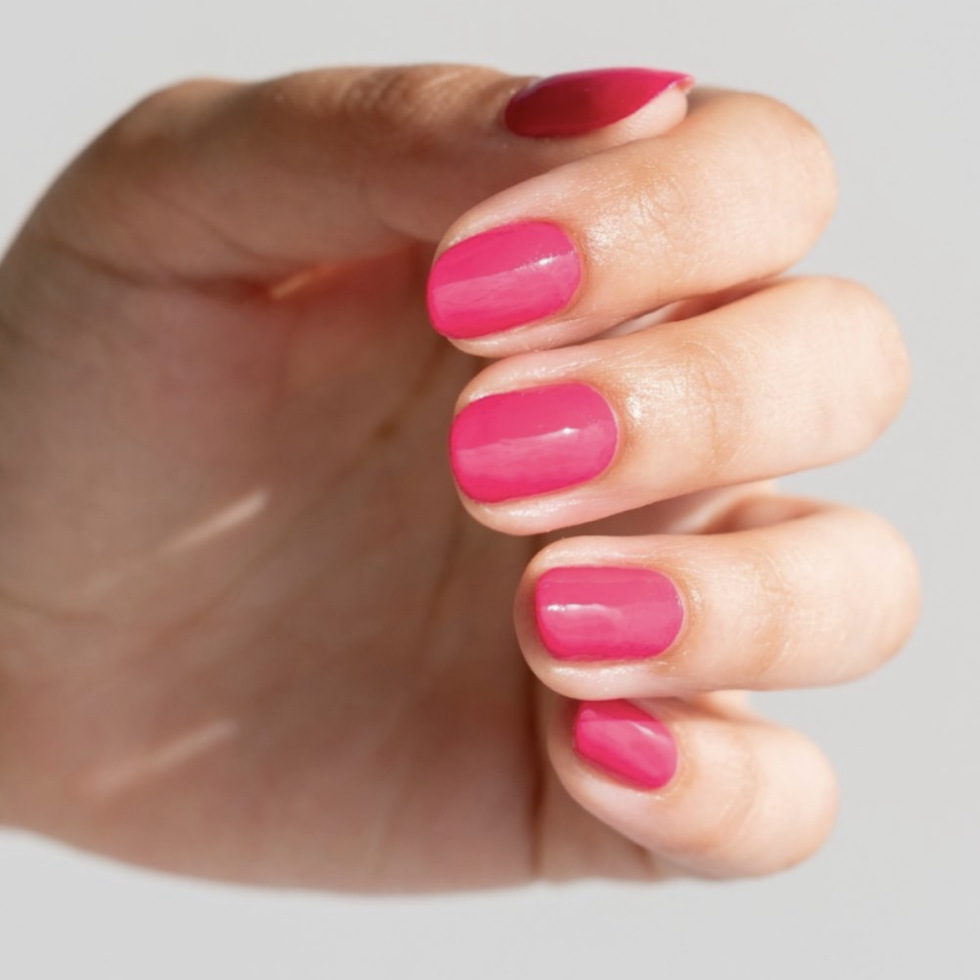 Pink manicure 