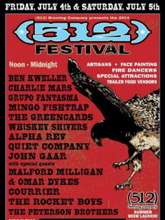 poster for (512) festival presented by (512) brewing company