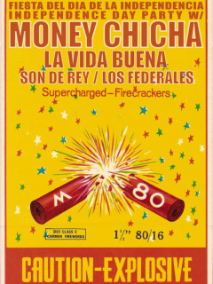 poster for Empire Control Room's Explosive Fiesta del dia de independencia