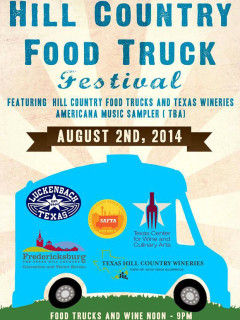 poster for Hill Country Food Truck Festival in Luckenbach
