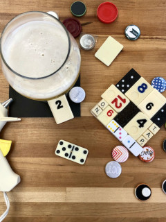 ATX Creative Reuse Adult Craft Night: Game Piece Coasters