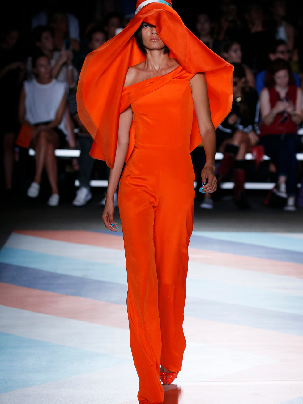 Christian Siriano look 13 orange outfit