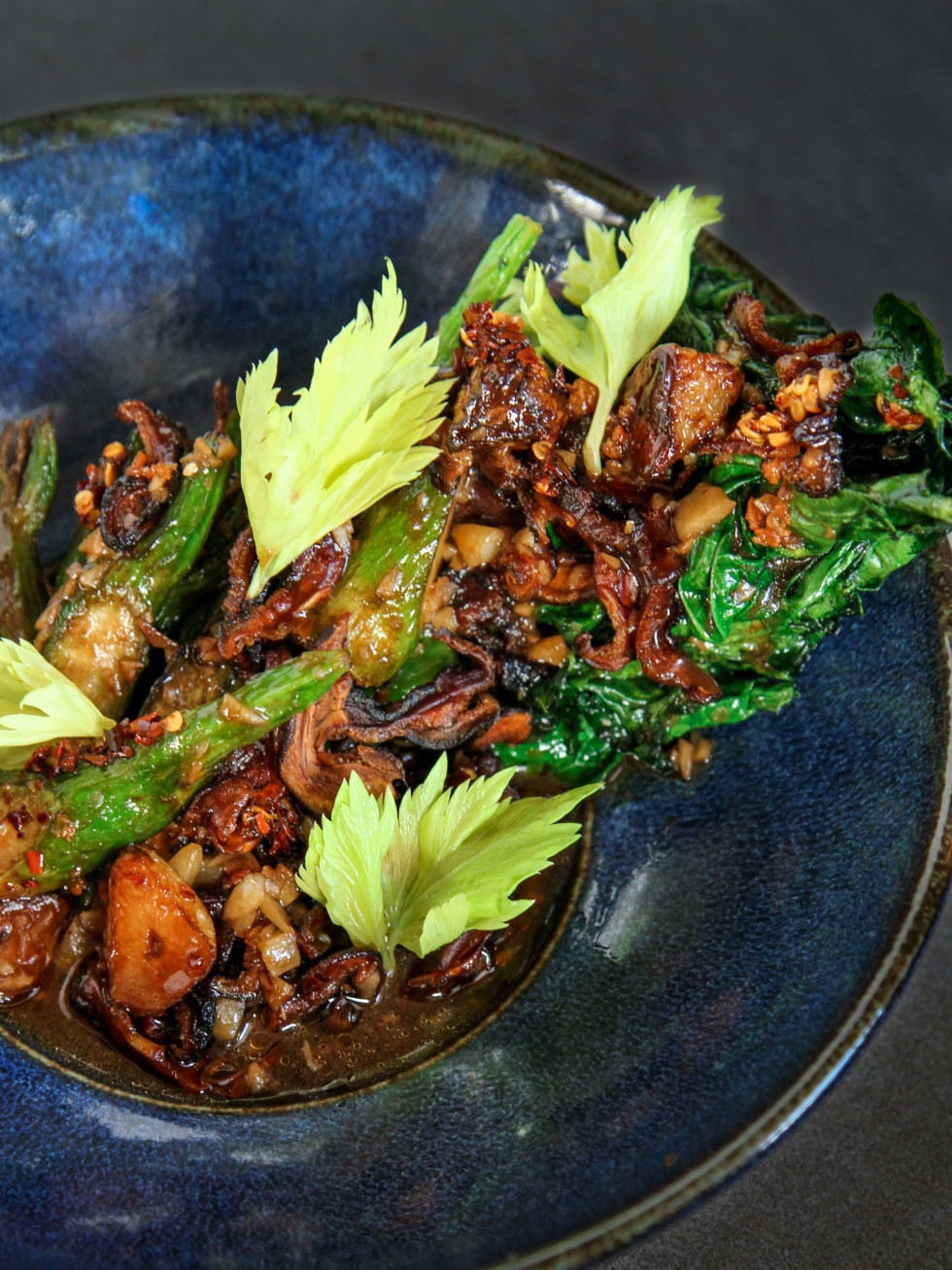 Old Thousand restaurant Chinese broccoli