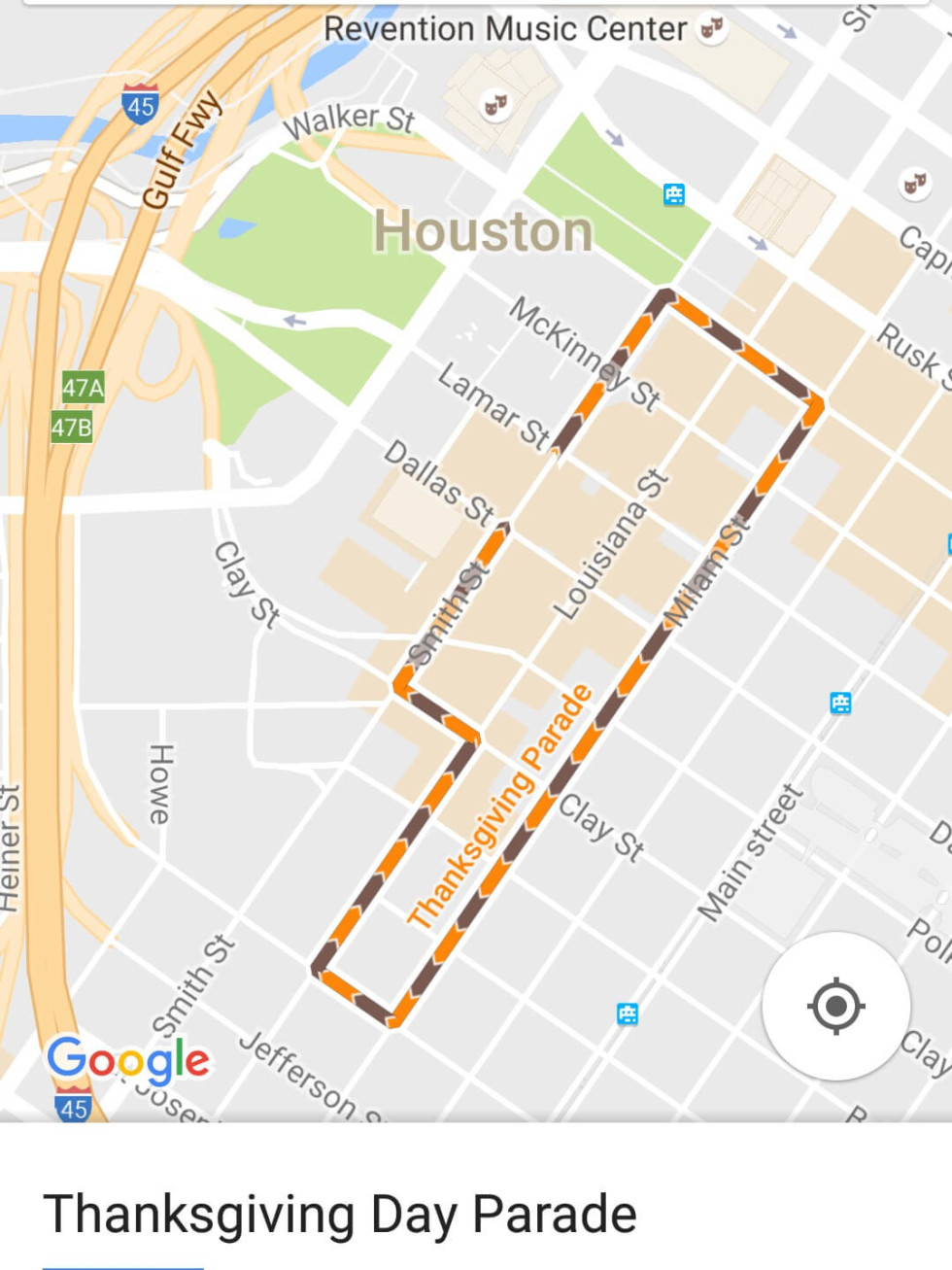 Google zeroes in on Houston Thanksgiving Day Parade with updated info