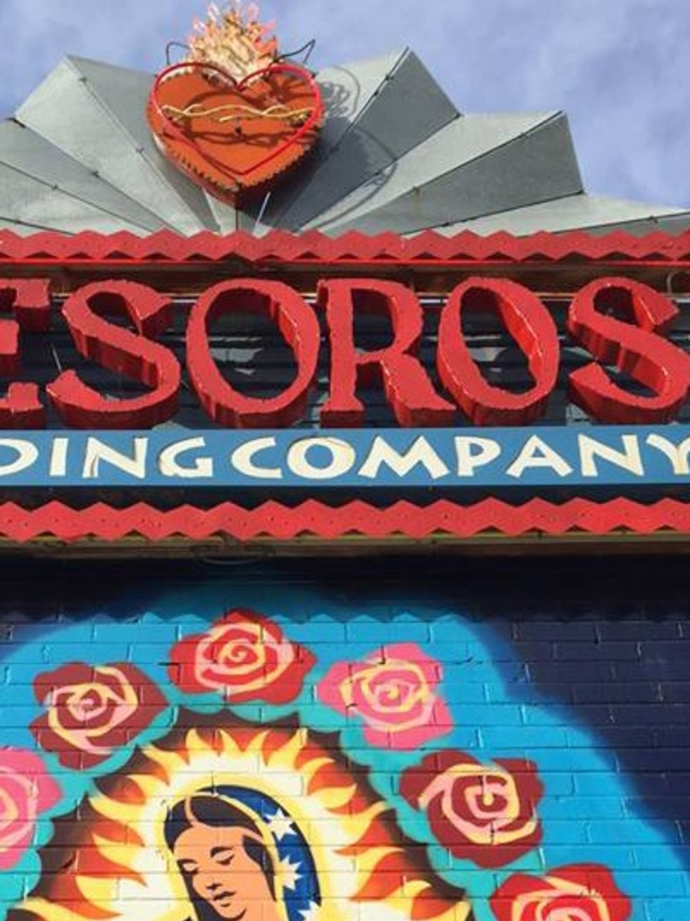Tesoros Trading Company Lady of Guadalupe mural