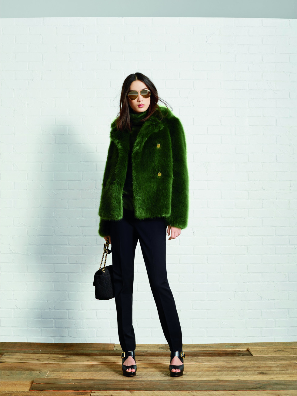 Michael Kors faux fur coat