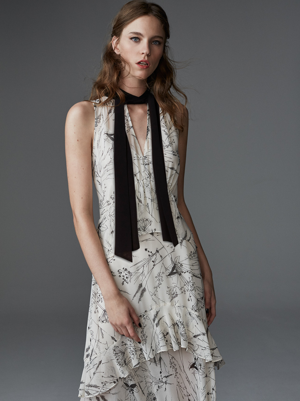 Olivia Palermo + Chelsea28 sleeveless tie front dress $138 at Nordstrom