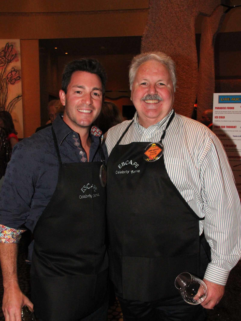 ESCAPE dinner, 4/16, Andy Cerota, Lanny Griffith