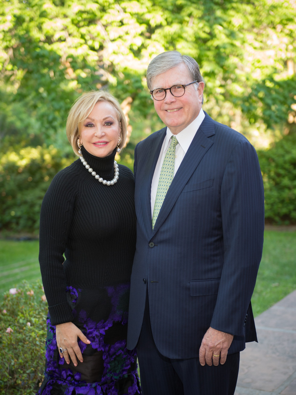 Bayou Bend Garden Party, April 2016, Tina and Joe Pyne