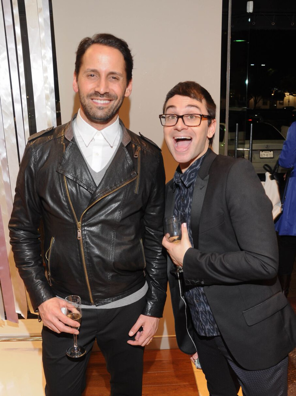 Thomas Bourne, Christian Siriano at Passion for Fashion party at Elizabeth Anthony