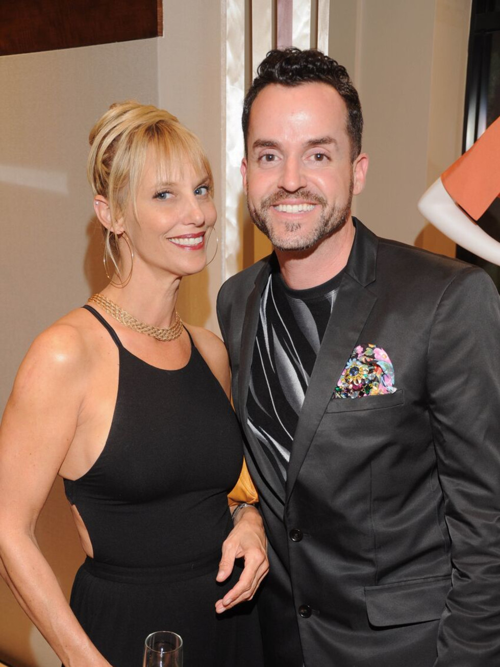 Mary Bowman, Fritz McDonald at Passion for Fashion party at Elizabeth Anthony