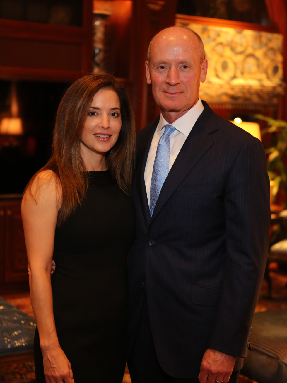 Men of Distinction dinner, Feb. 2016, Nancy Calles, Dr. Mark Kline