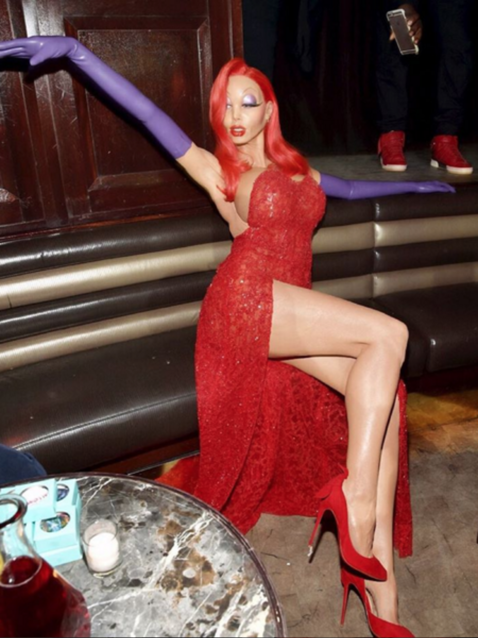 Heidi Klum Jessica Rabbit Halloween costume