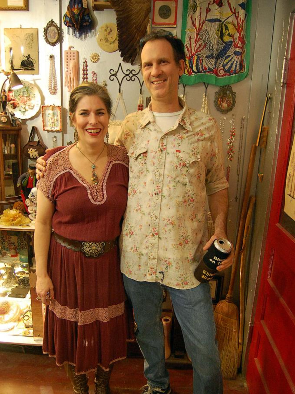 Laura Levine, Mike Hildebrand owners of Replay on 19th Street and the Place Upstairs vintage shops